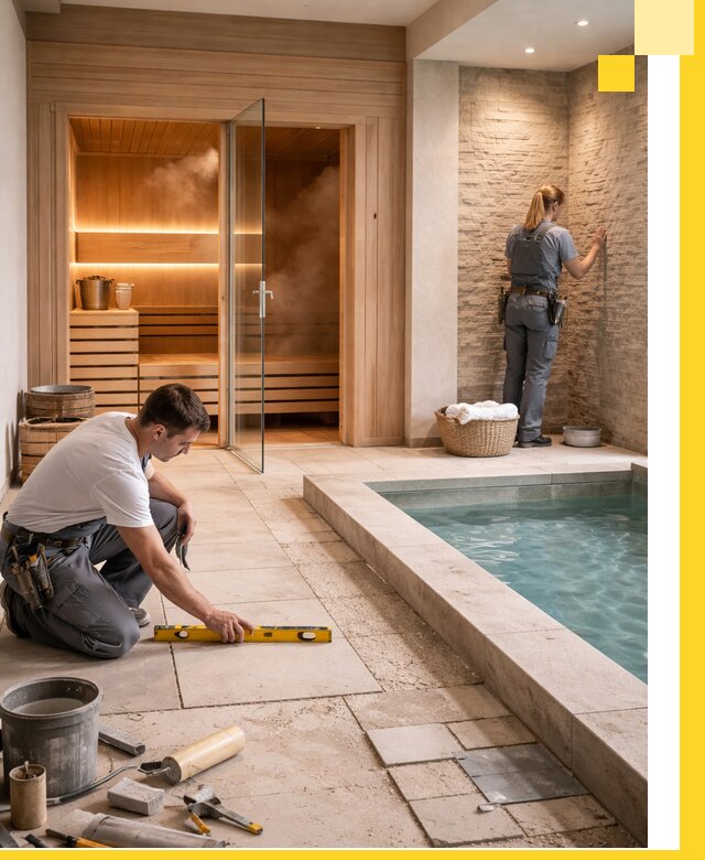 Комплексный дизайн и отделка интерьеров SPA под ключ в Холмске